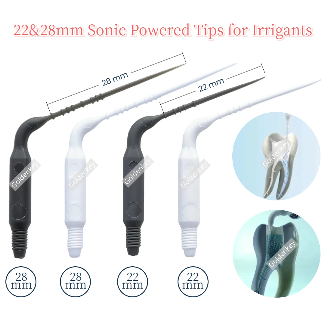 Dental Endo Irrigation Tip 22&28mm Vdw Eddy Nsk Kavo Air Scaler Handpiece Sonic Tips Sonic Powered Tips for Activating