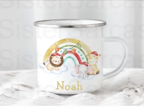 

Personalised Kids Christmas Gift Grandson Niece Cup Mug Christmas Present