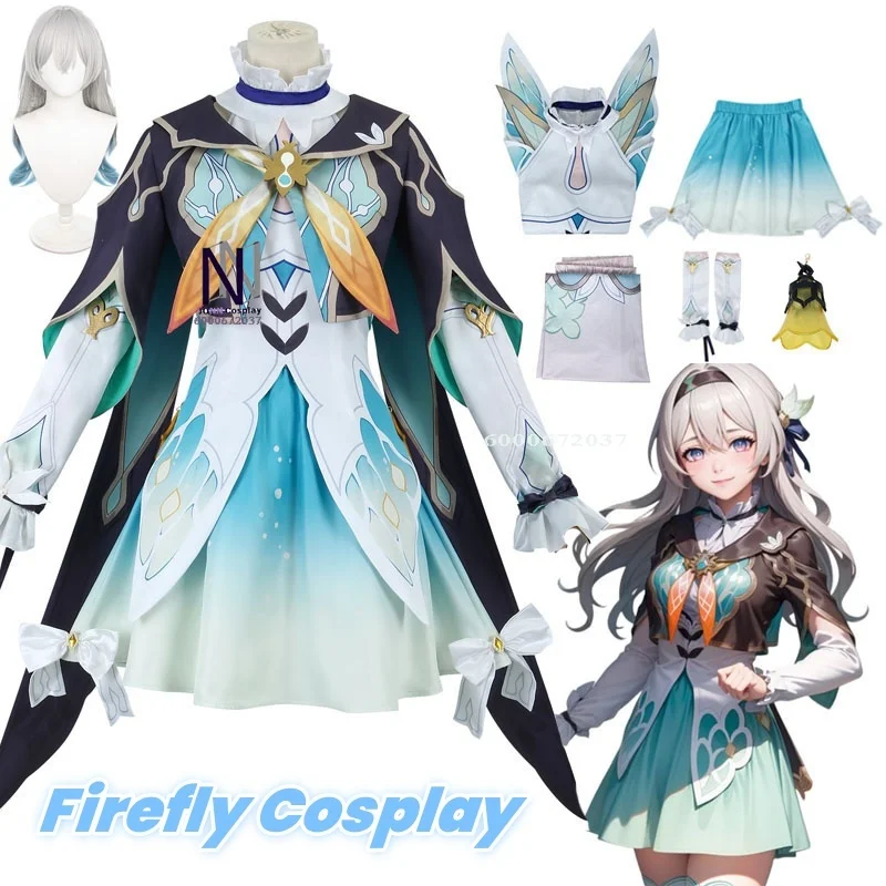 

Honkai Star Rail Firefly Cosplay Costume - Dress, Uniform, Wig: Full Set Suits & Props