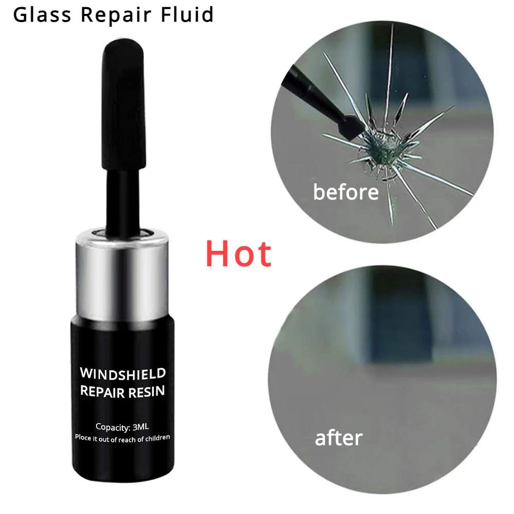 Universal Glass Crack Repair Kit, Acessórios para carro, Nano Líquidos para Windshields, Acessórios, Mobile Phone Screens Tool, Glue Wash