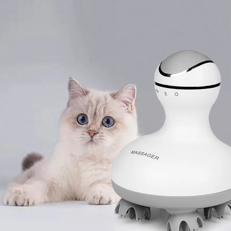Wireless Waterproof Electric Hair Head Scalp Massager for Cat Dog Massager - view 2