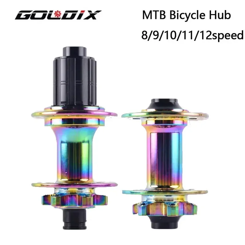 

GOLDIX V2 PRO7 32/36Holes J-Bend Spokes 6Pcs Sealed Bearing Mtb Bicycle Hubs for 8/9/10/11/12 Speed Mountain Bike Freehub