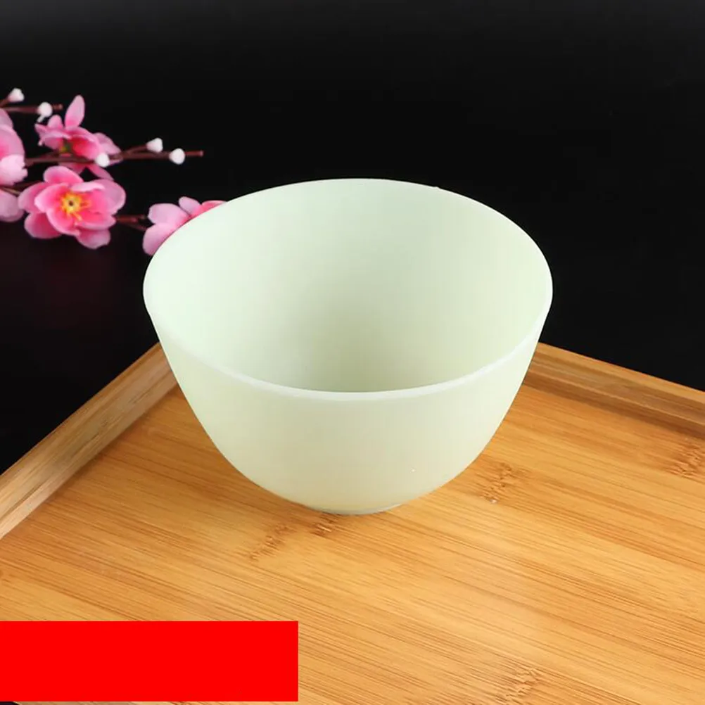 10.5x7cm Silicone Bowl Odorless Anti-Drop Home Use Flexible Stable Prep Measuring Mask Mixing Sauce Herb Serving Bowl