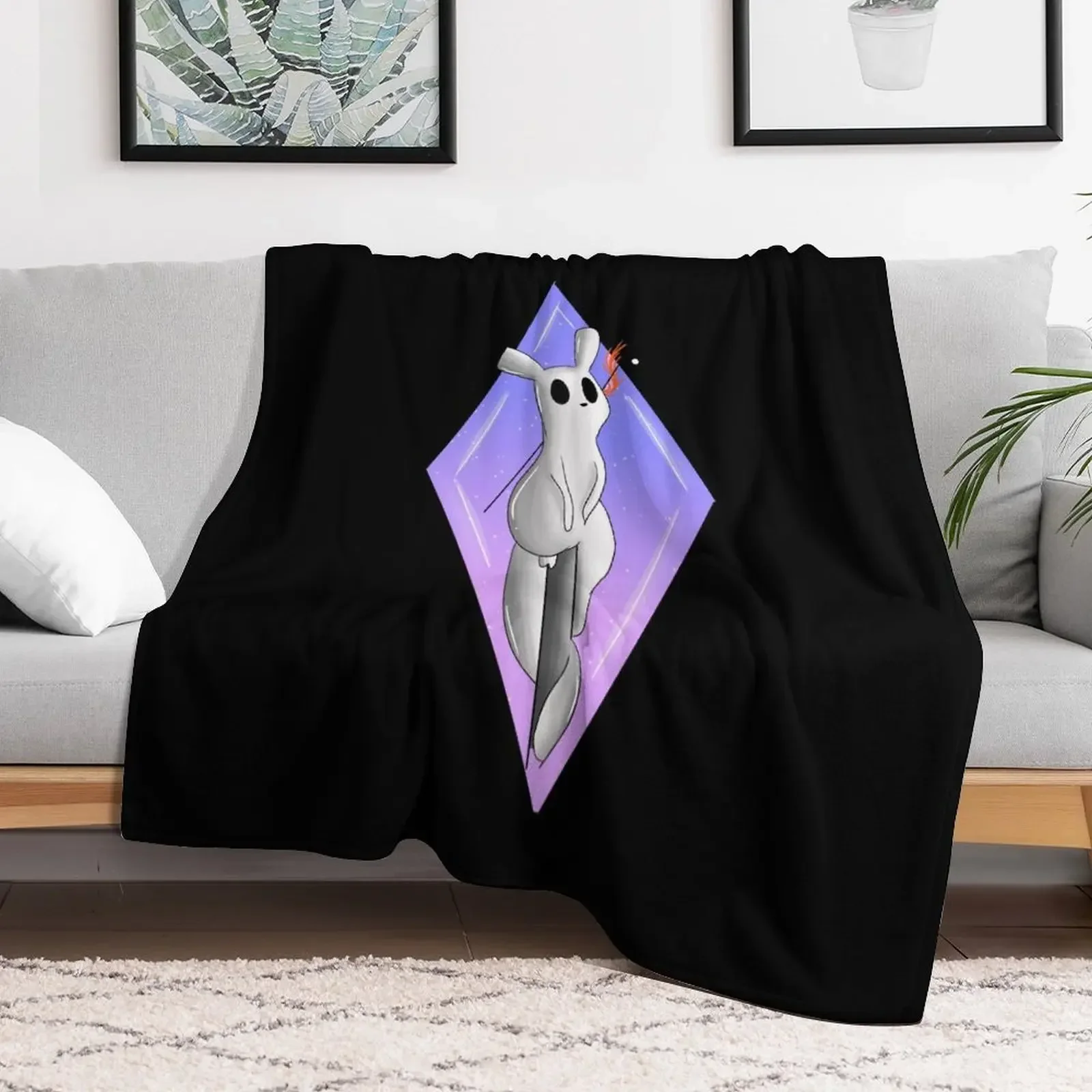 Diamond Slugcat // Rainworld Throw Blanket Heavy Comforter Blankets