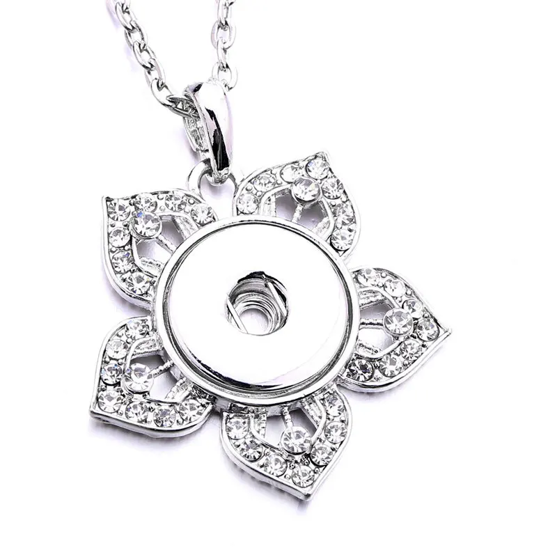 sublimation zircon necklaces pendants button necklace pendant jewelry 008  consumable 20pcs/lot