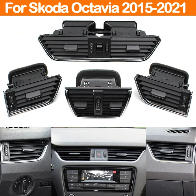 Przedni lewy prawy tylny klimatyzator AC Vent Grille Assembly dla Skoda Octavia 2015-2021 5E 0820951   5E 0819701   5E 0819702