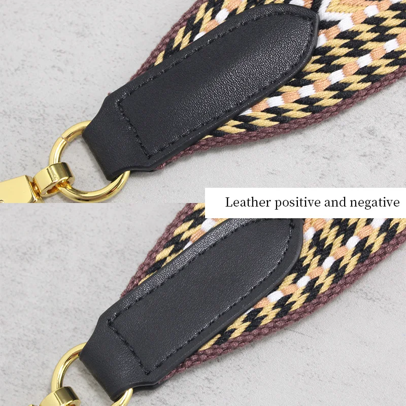 TINBERON Bag Strap for Crossbody Luxury Designer Canvas Fabric Handle Strap Bag Belt Handbag Part Accessories Shoulder Bag Strap