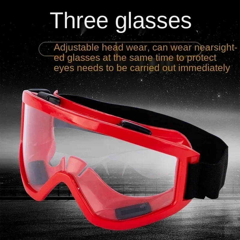Anti-splash Dust-Proof Wind-Proof Industrial Research Work Lab Eyewear Eye Protection Safety Goggles Clear Lens Safety Glasses