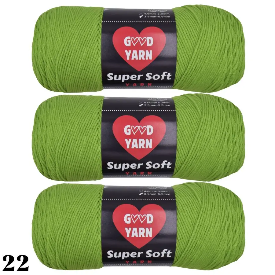 190g*3 Stück Weiches & Gemütliches Mehrfarbiges Acrylgarn zum Häkeln & Stricken - Perfekt für die Herstellung Eigener Decken, Kleidung, Taschen – Detail 5