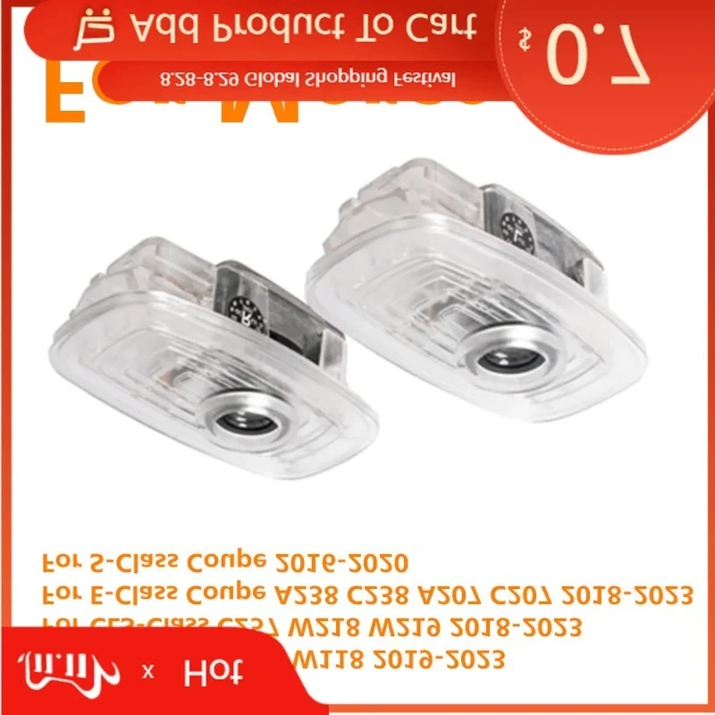 

Для MERCEDES-BENZ автомобильная наклейка 2026, популярный светодиодный логотип на дверь автомобиля, тень, светильник для проектора, аксессуары для Mercedes Benz CLA C118 W