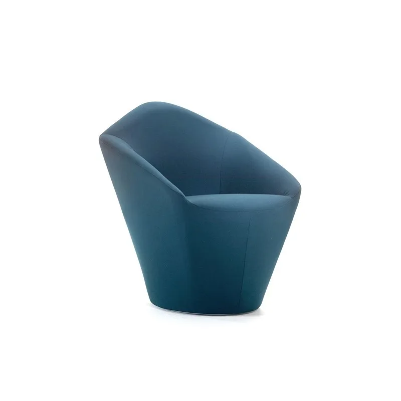 

Single sofa chair Modern simple soft bag chair Bank casual negotiation fabric personalized modeling chair