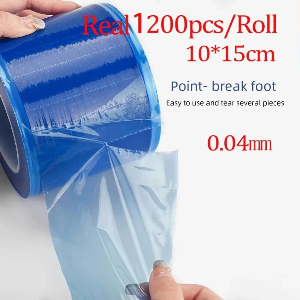 10x15cm Dental Protective Film Anti-fouling Disposable Barrier Film 0.04mm Thicknes Durable Oral Protective Film