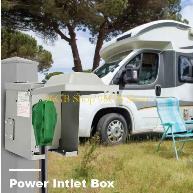 

96GB 50A Motorhome Power Inlet Featuring High Efficiency Charging Universal 14-50R Compatibility for for Secure Camping