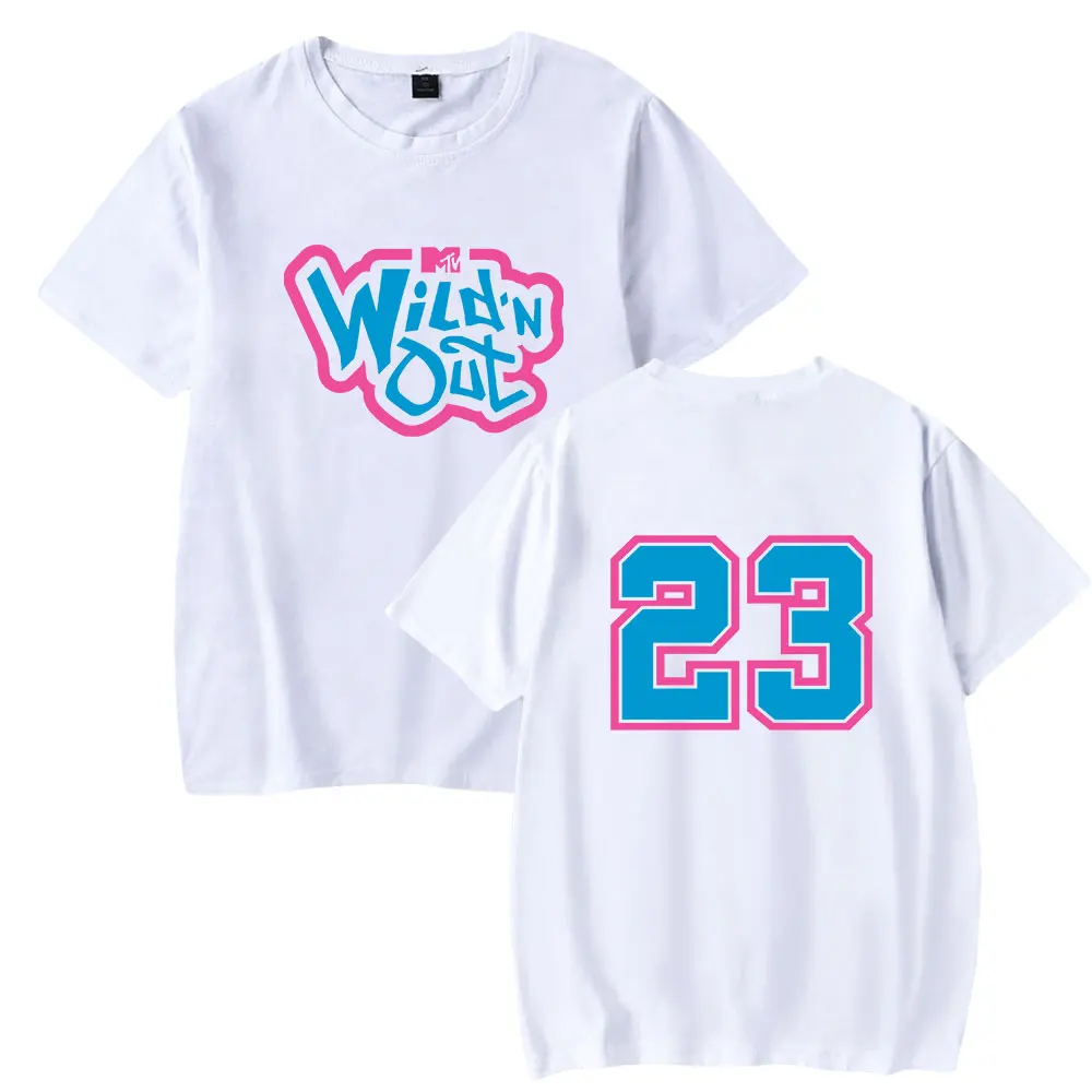 Wild'N Out Tv Show T-shirt Crewneck Manga Curta Tee Tshirt dos homens das mulheres 2024 Harajuku Streetwear Hip Hop Roupas