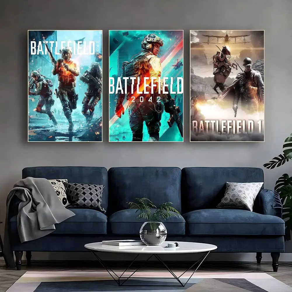 لعبة B-Battlefield ملصقات الفيلم الكلاسيكي HD جودة ملصق جدار الفن اللوحة دراسة الشمال ديكور المنزل
