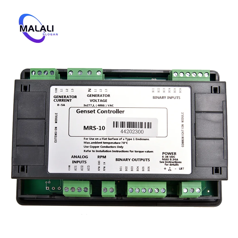 Imagem -03 - Auto Remote Start Lcd Control Protection Module Mrs10 Mrs10 Genconjunto Controller Peça do Gerador Diesel Compatível com o Original