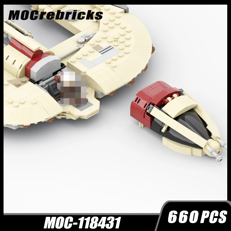 MOC-118431 Interstellared Military Series Wars Tie Space Fighter-Interceptor Building Block Assembly Toys For Children Xmas Gift