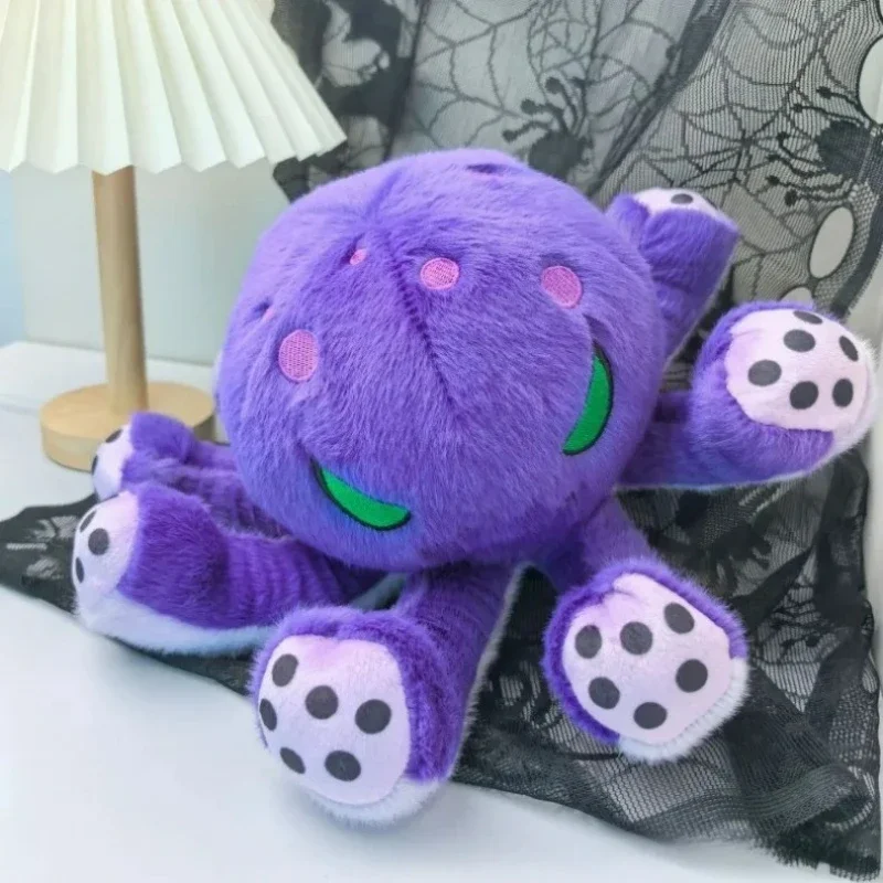 حيوان محشو على شكل أخطبوط الهالوين الرائع، لعبة قطيفة ناعمة مكونة من 8 أرجل، هدية فريدة لعيد الميلاد وحفلات الهالوين، دعامة تنكرية #1