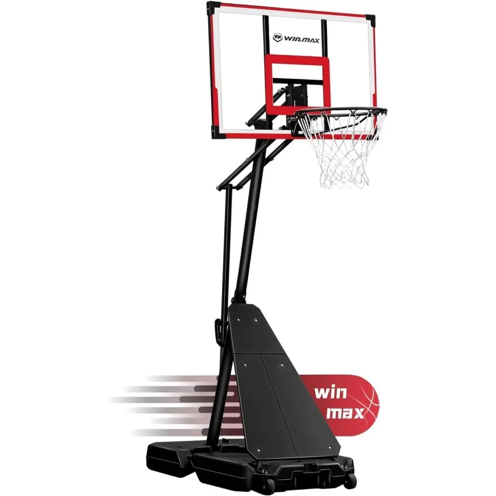 Portable Basketball Hoop Quickly Height Adjusted 4.9-10ft Outdoor/Indoor Basketball Goal System with 44 inch