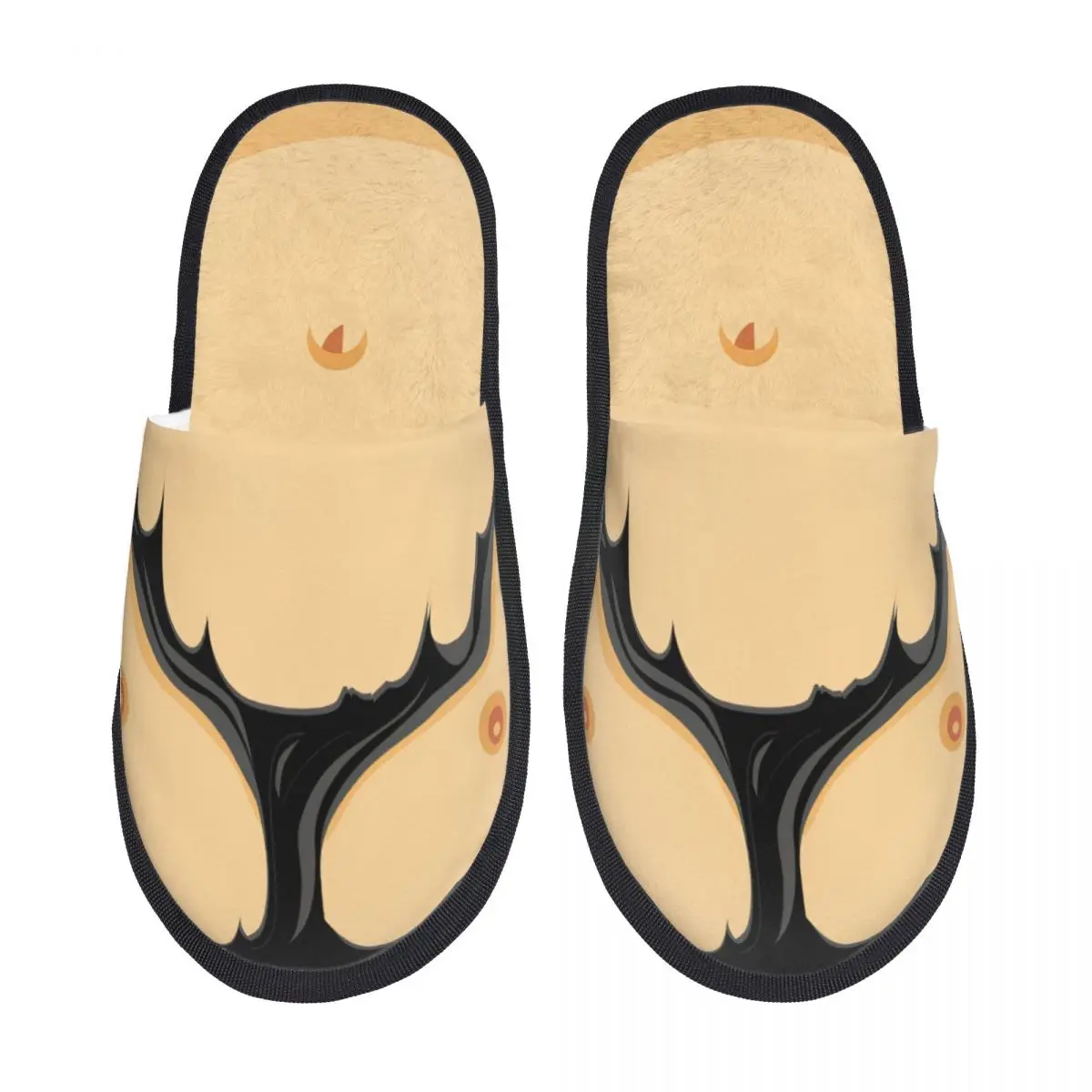 Custom Comic Fat Beer Belly Memory Foam Slippers Women Comfy Warm House Slippers