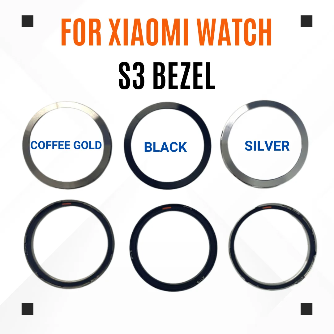 Suitable For Xiaomi Watch S3 Original Metal Stainless Steel Bezel Black Silver Bluetooth Coffee Gold  Edition esim Edition Dial