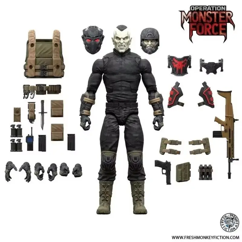 1/12 Action Figure Fresh Monkey Fiction Declan Van Helsing Forgotten King Operation: Monster Force Bbts Exclusive Model For Gift