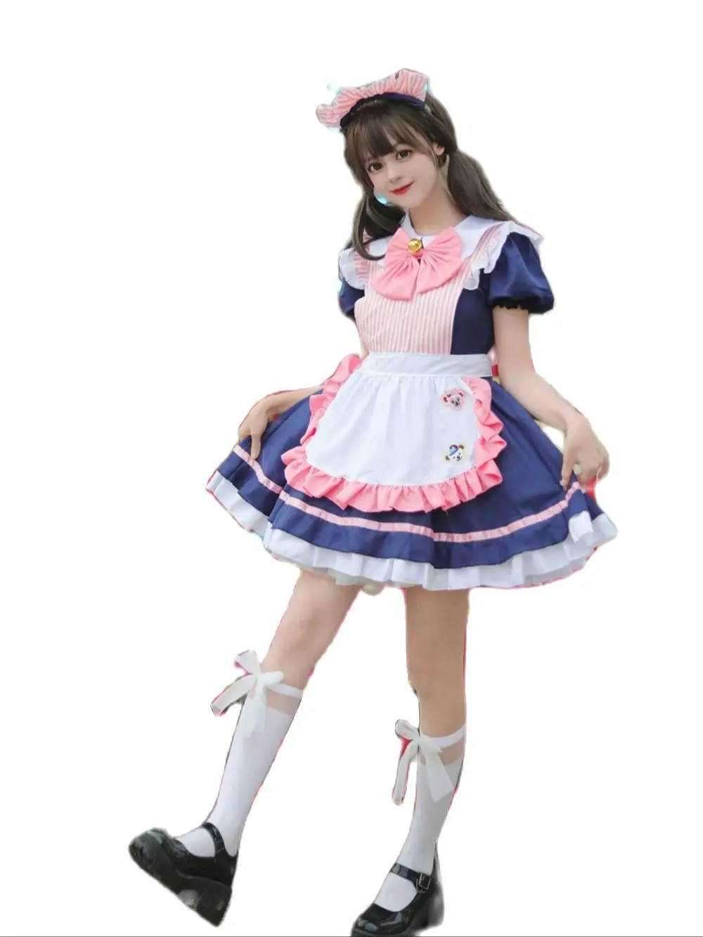 

Japanese Kawaii Lolita Coffee Maid Dress Apron Outfits Halloween Party Cosplay Costume Cartoon Anime Uniform Suit for Waitress