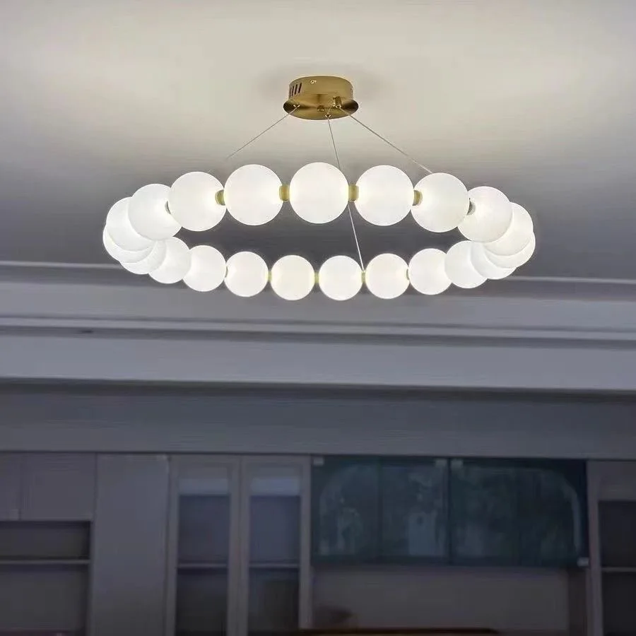 

Подвеска для гостиной в скандинавском стиле Magic Bean, современный простой креативный светильник для спальни, вестибюля, подвеска для столовой