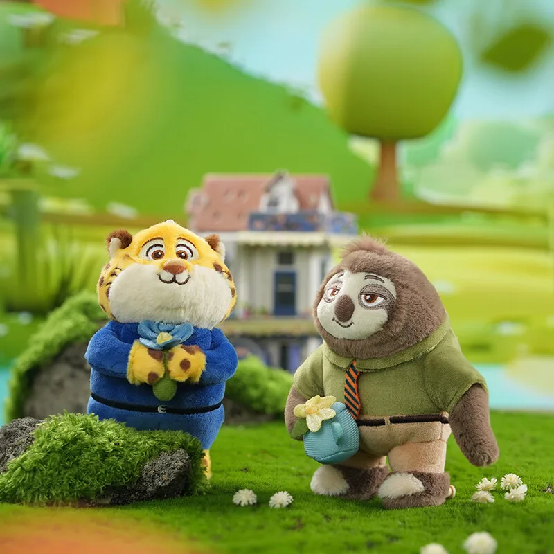 Disney Potdemiel Zootopia Pluche Pop Judy Nick Sleutelhanger Anime Cartoon Stitch Knuffels Gevulde Pop Speelgoed Tas Hanger Paar Gift