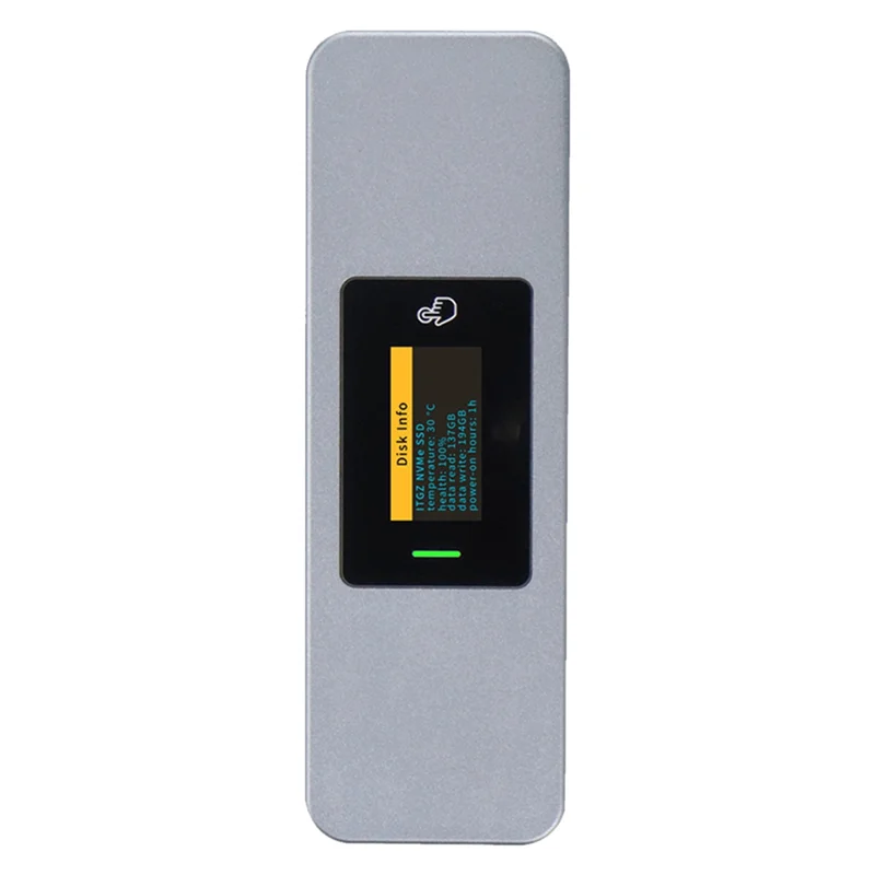 

SB-M-Key M. 2 Nvme NGFF External Hard Drive Case 10Gbps HDD SSD Hard Disk Box M. 2 SSD Enclosure With Display Screen