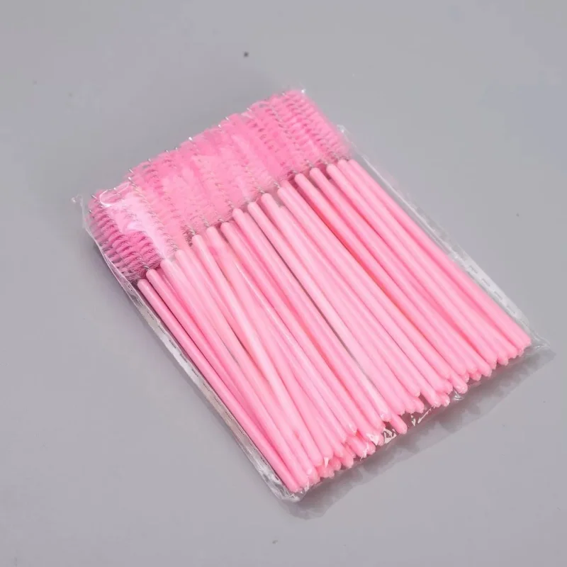 50/100 قطعة المتاح رمش ماكياج فرش المهنية عصي الماسكارا قضيب التخزين المؤقتين رموش فرشاة التجميل ماكياج أداة