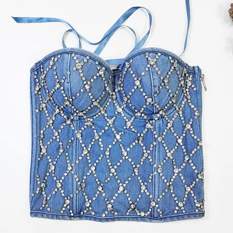 12 best sales denimkorsett - №8