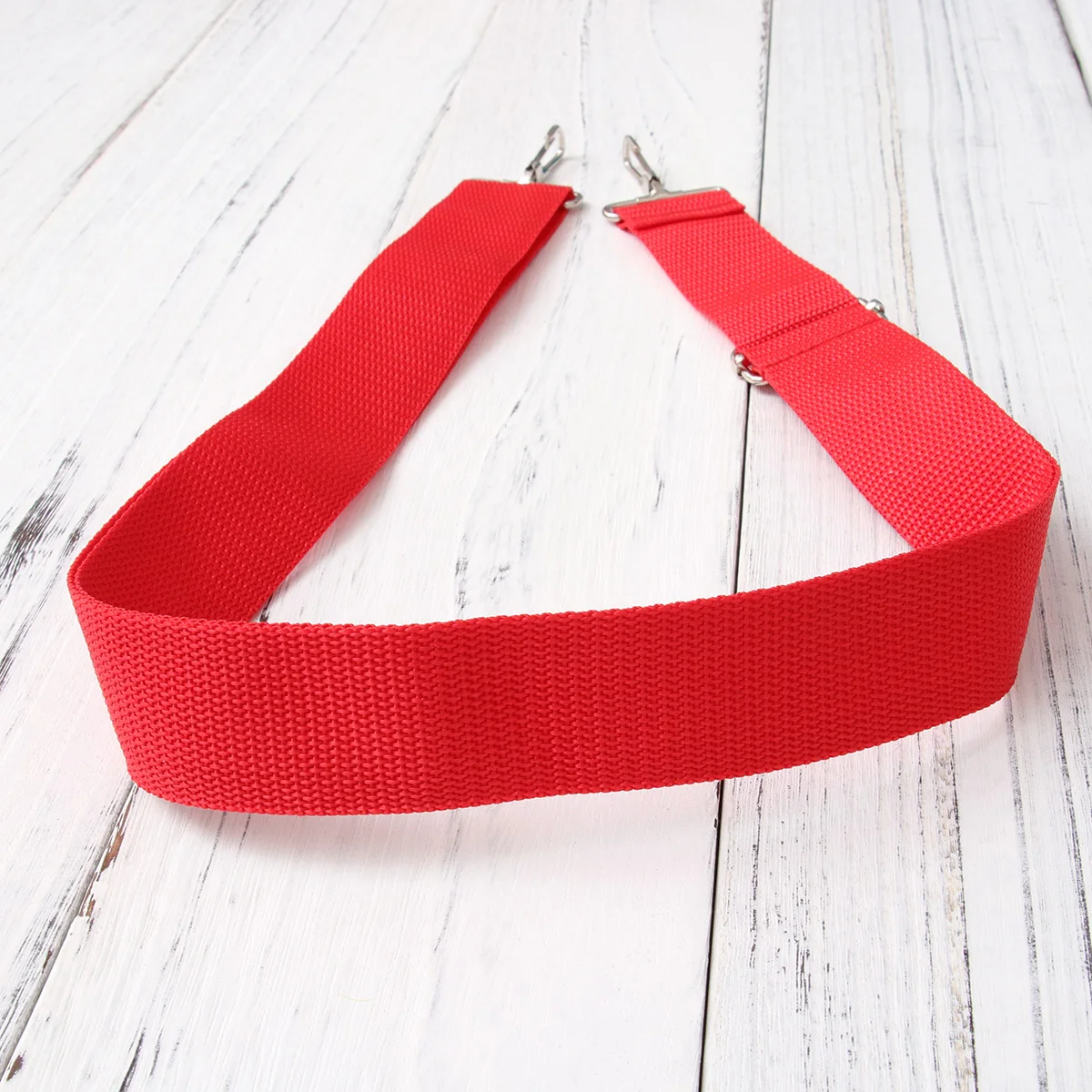 

Adjustable Nylon Snare Drum Strap With Metal Hook For Djembe Parade Marching Durable Easy Carry Strap For Adults Kids Red