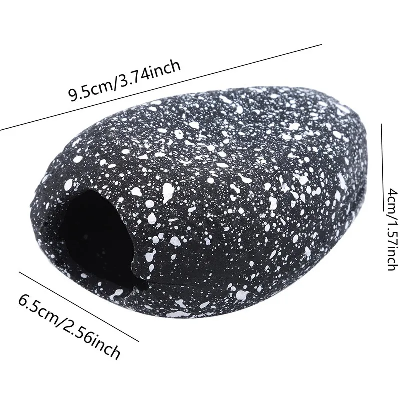 1Pc Cichlid Stone Cave Aquarium Fish Tank Pond Ornament Decoration Shrimp Breeding Ceramic