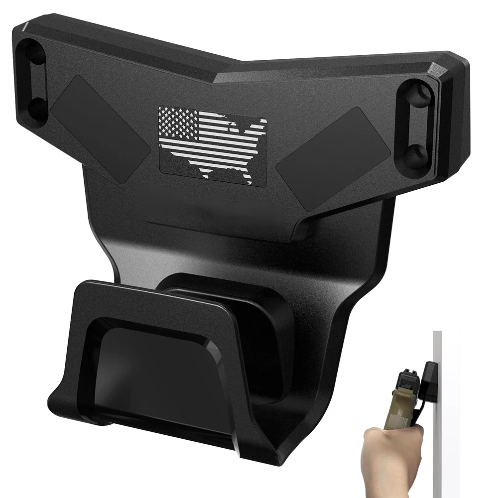 

Magnetic Gun Mount with Safety Trigger Guard Protection Gun Magnet Mount Holster Gun Holder Rack ffor Family Market Car Defened