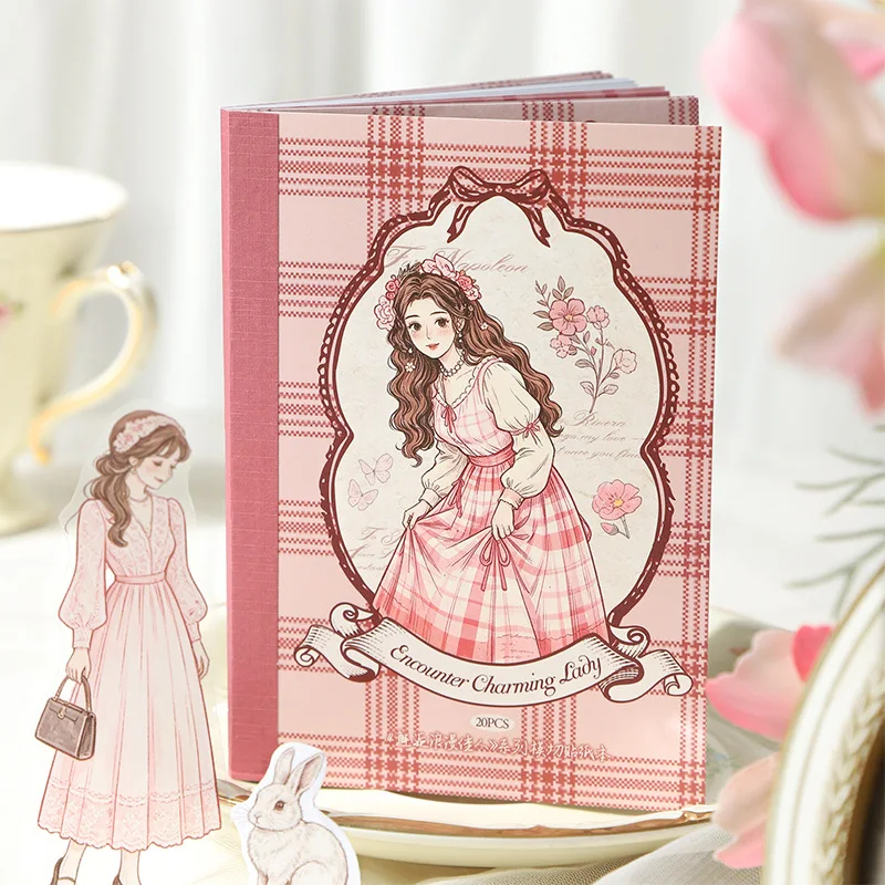 20pcs/1lot kawaii Stationery Sticker Encounter a romantic beauty Diary junk journal Decorative Scrapbooking DIY Craft Sticker