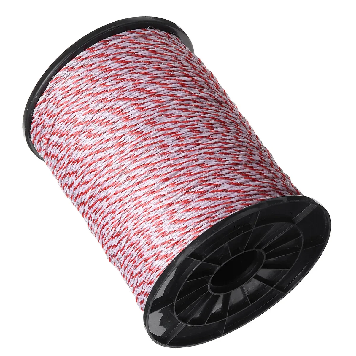 

500M Roll Electric Fence Rope Red White Polywire with Steel Poly Rope for Horse Animal Fencing Ultra Low Resistance Wire