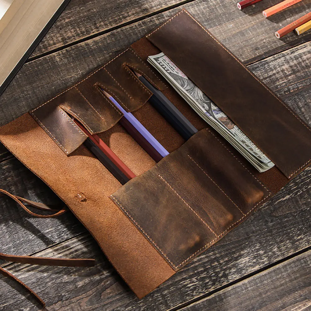 Pencil Roll Bag Handy Pencil Pouch Storage Organizer For Drawing Tools
