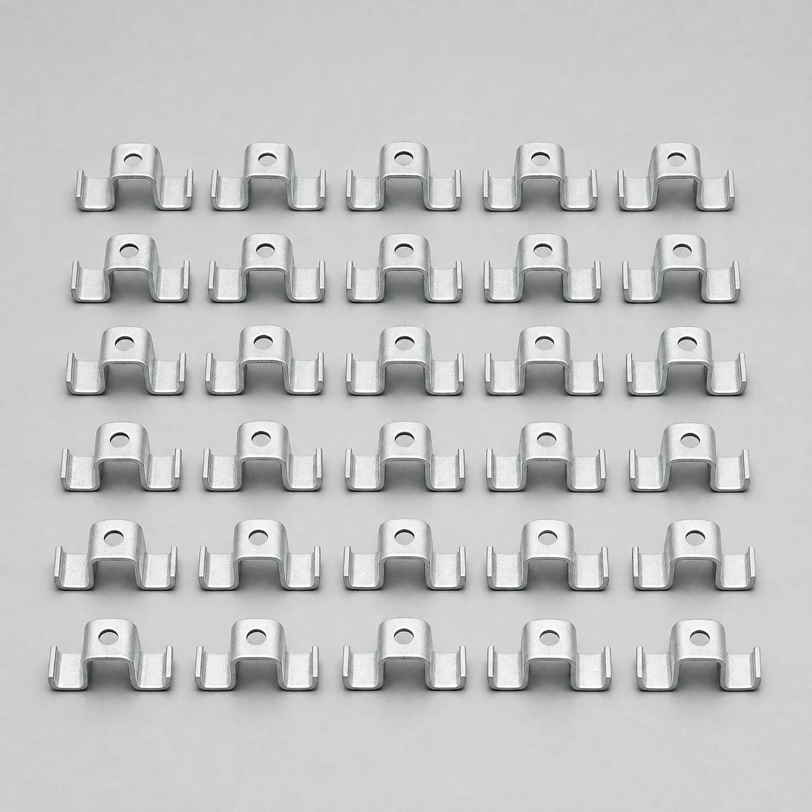 25 Pieces Galvanized Steel Grating Clamp Industrial U-Shaped Grating Saddle Clamp Long-Lasting Easy to Install
