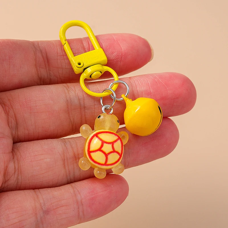Cartoon-Tier-Schlüsselanhänger, bunter Schildkröten-Anhänger aus Harz, Schlüsselringe für Damen und Herren, Autoschlüssel, Handtaschen-Schlüsselanhänger, DIY-Schmuck, Geschenke – Detail 11