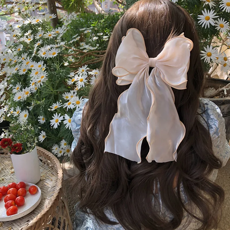 

Ladies' Hair Clip Korean Bow Kawaii Shiny Sweet Cute High-quality Lolita JK Verstaile Barrette High-quality Hair Accessories
