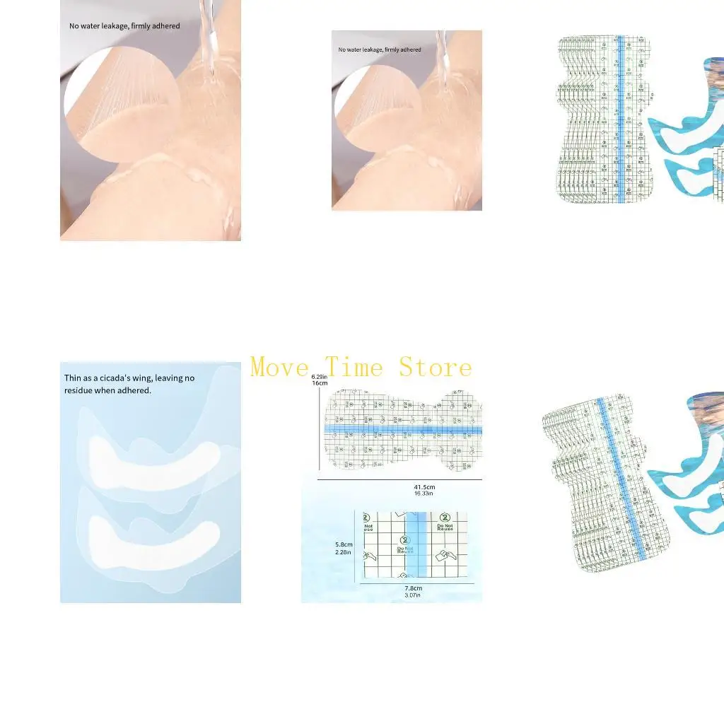 92ME Spa Measuring Tape PU Texture Nonslip Adhesive Pad for Swimming Sauna Spa