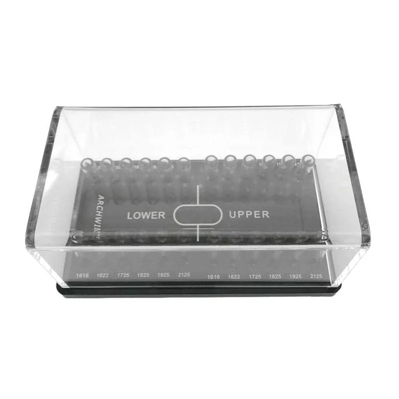 Dental Acrylic Organizer Holder for Orthodontic Round/Rectangular Arch Wires Case