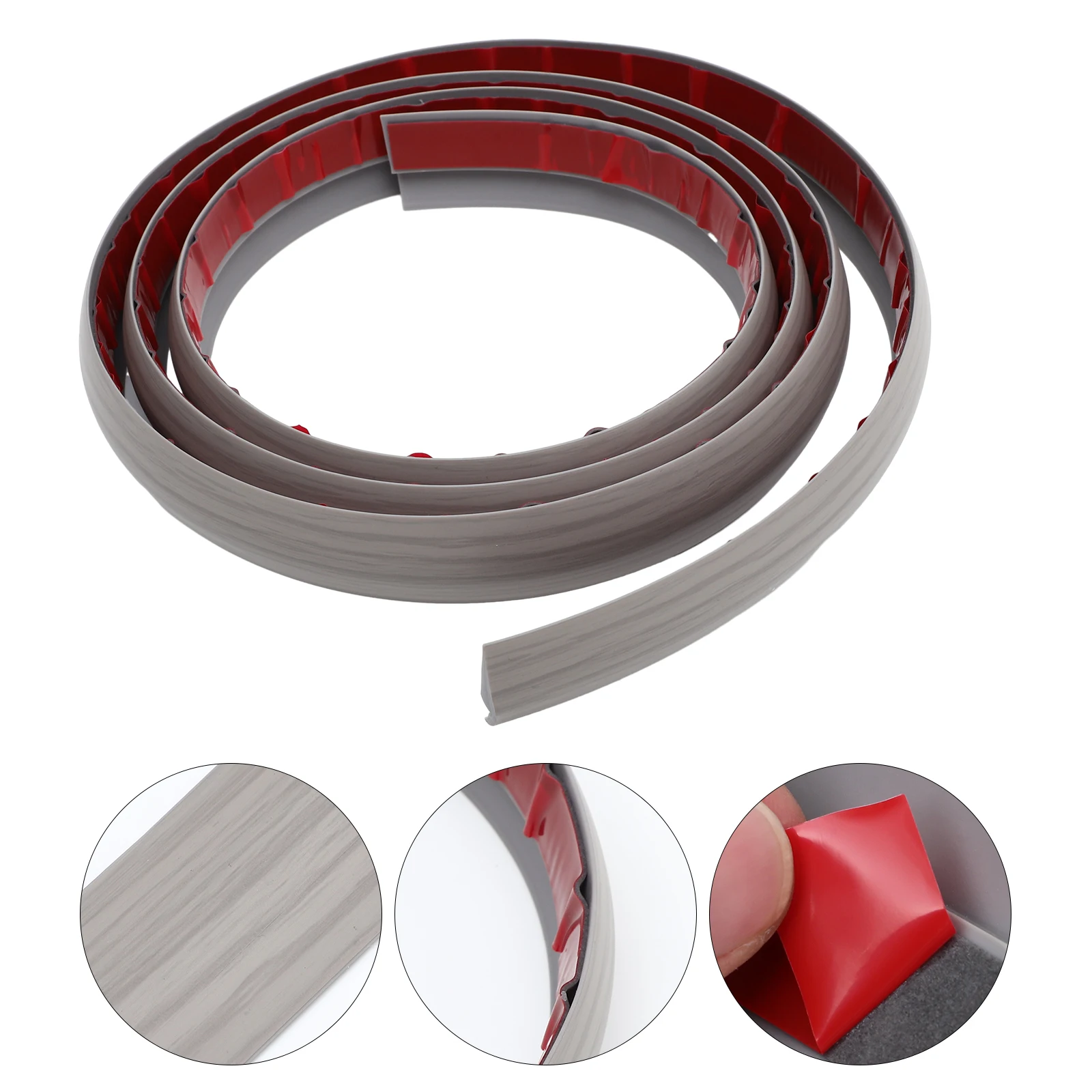2M Threshold Self Adhesive Pvc Transition Strip For Carpet To Tile Doorway Floor Edging Trim Durable Strip For Floor Transition