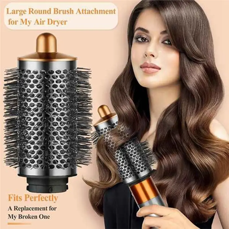 N85R-Airflow Attachment Round Volumizing Brush For Dyson Airwrap Styler HS01 HS05 HS08 Hair Dryer Diffuser Nozzle A