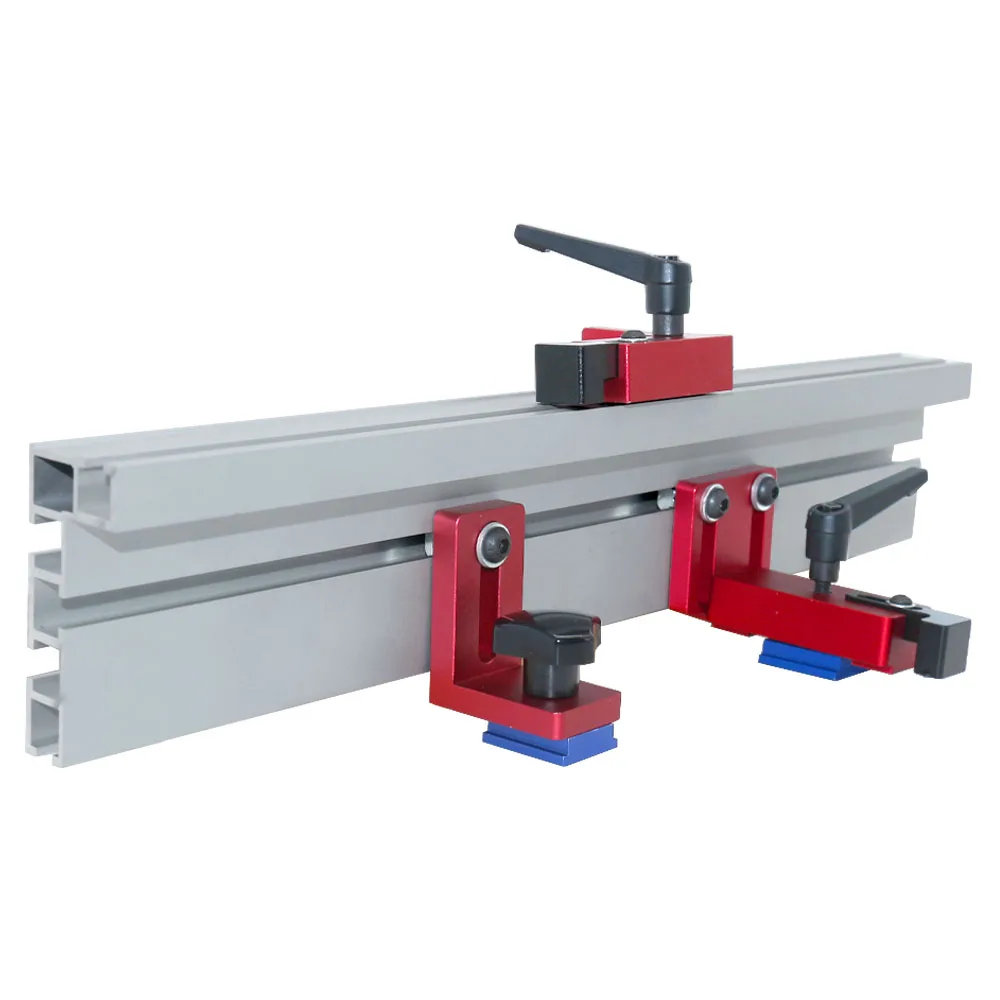 Aluminiumlegierung T-Schienen-Anschlagblock Gehrungsschienen-Anschlag Präzisions-Kantenschutz Holzbearbeitung DIY Werkbank Hardware Werkzeuge