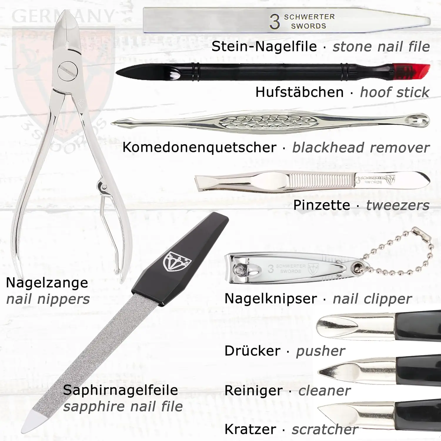 Professional Manicure Pedicure Set Kit with 18 Tools, Durable Steel, Travel Case, Ideal Gift for Women and Men