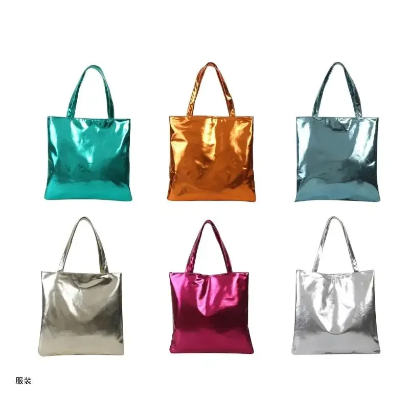 

D0UD Candy Colored Large Shoulder Bag Stylish and Practical Nylon Handbag for Women