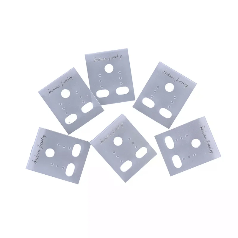 

100X прозрачные пластиковые серьги-гвоздики профессионального типа, держатель для карточек,