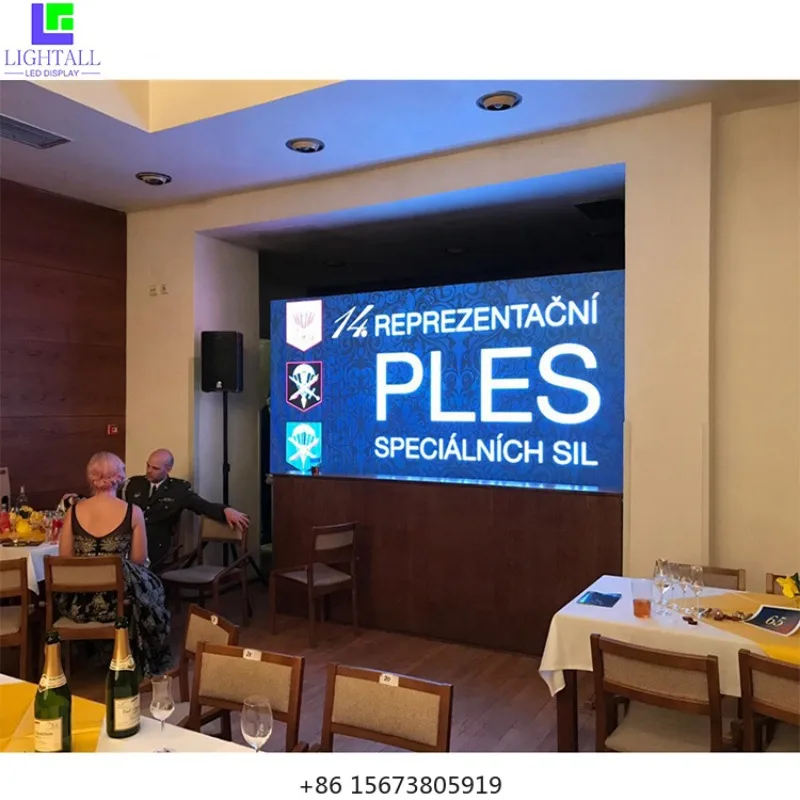 

Super Slim P1.25 P1.56 P1.875 P2 P3 P4 P5 Indoor LED Panel Advertising Video Wall Led Display Price